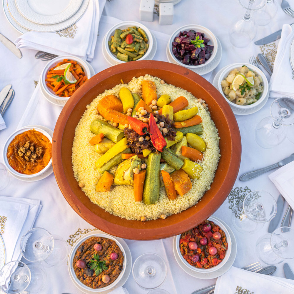 couscous and berber night show in Agadir